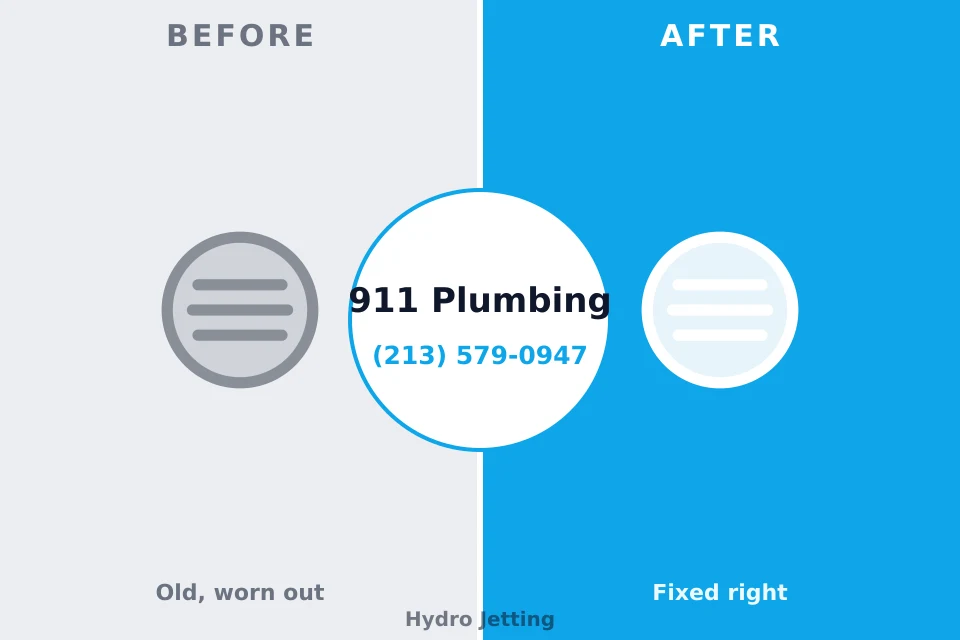 Before and after: plumbing repair Leisure Village, NJ